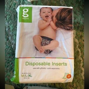 G Diaper Disposable Inserts - 32 Count